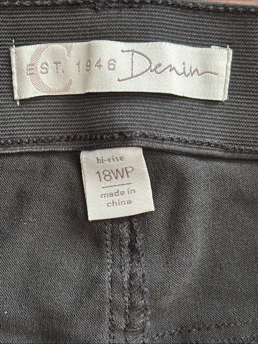 C est 1946 Black Stretch Skinny Jeans - Picture 2 of 14